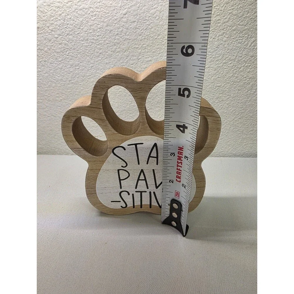 Dog Lover Wooden Block Sitter Sign 